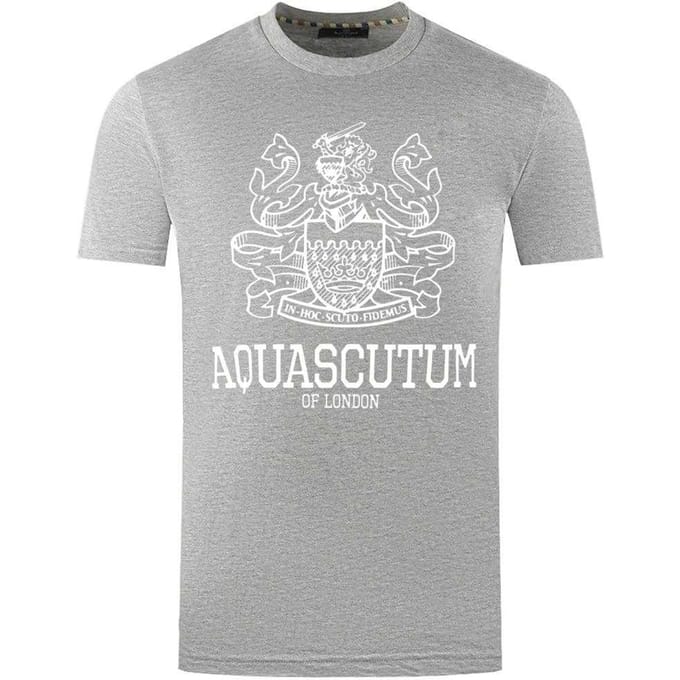 Aquascutum Heren Londen Aldis T-Shirt (Grijs)