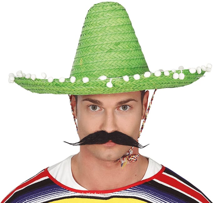 Fiestas Guirca - Sombrero groen 45 cm luxe