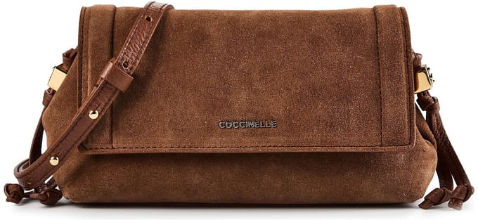 Coccinelle Thess Crossbody tas Leder 21 cm - Dames - cognac-cognac