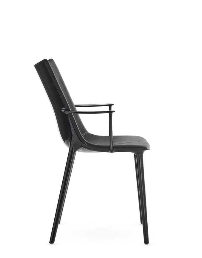 Kartell - H.H.H. stoel leer - zwart
