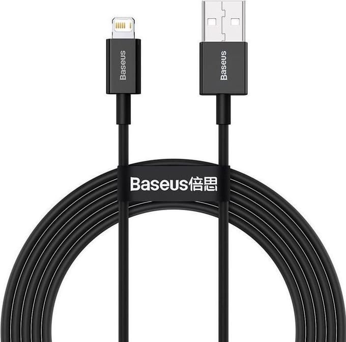 Baseus - Superior - kabel USB - Lightning 2,4 A - 2 - m - zwart - (CALYS-C01)
