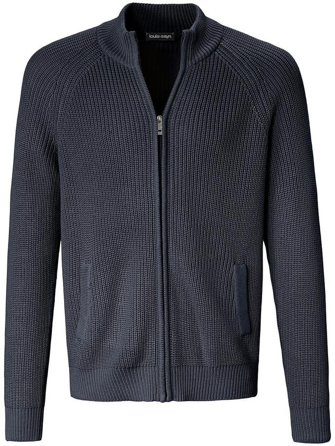 Vest gerstekorrelmotief Van Louis Sayn blauw