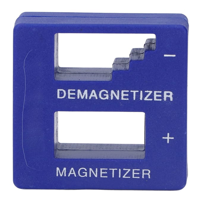 Magnetiseerder Demagnetiseerder ABS Draagbaar Gereedschap voor Schroevendraaierbit Schroef Moer Pincet Oranje