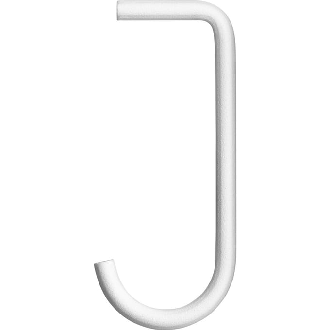 String Furniture J-Haken Metaal - set van 5 - wit