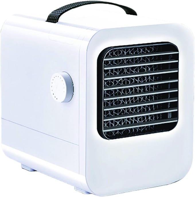 Persoonlijke Luchtweger - Draagbare Airco - Persoonlijke Koeling - Stille Werking - 0.13 Gal Tank - Wit