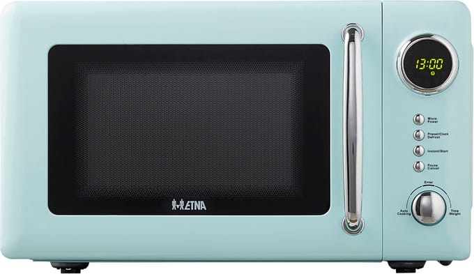ETNA SMV620TUR Retro Magnetron - 20 liter - Compact, Stijlvol en Efficiënt met 12 Automatische Programma's