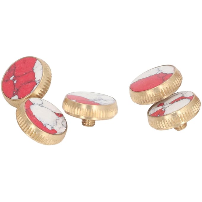 5 Stuks Trompet Vingerknoppen Ventieldoppen Afdekking Vervanging Onderhoudsaccessoires beige