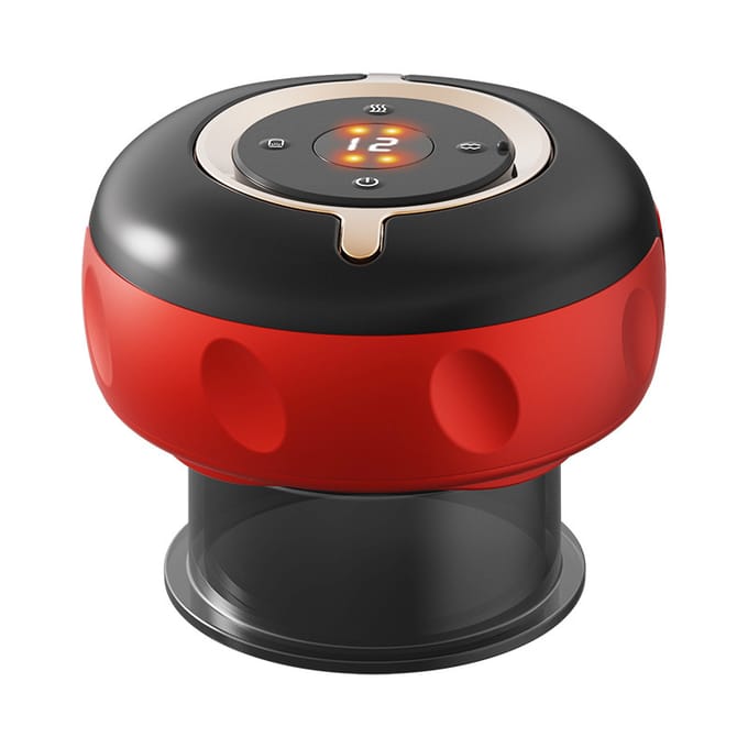 3-in-1 elektrisch verwarmend cuppingapparaat met massage en rood licht