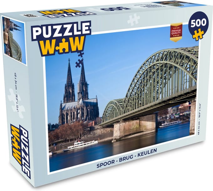 Puzzel Spoor - Brug - Keulen - Legpuzzel - Puzzel 500 stukjes
