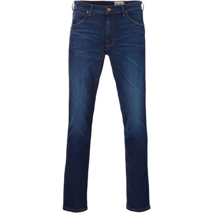 Wrangler Greensboro medium blue used stretch jeans