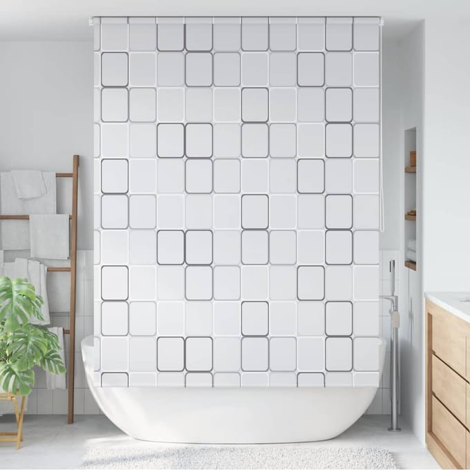 vidaXL - Rolgordijn - voor - douche - 160x240 - cm - vierkant