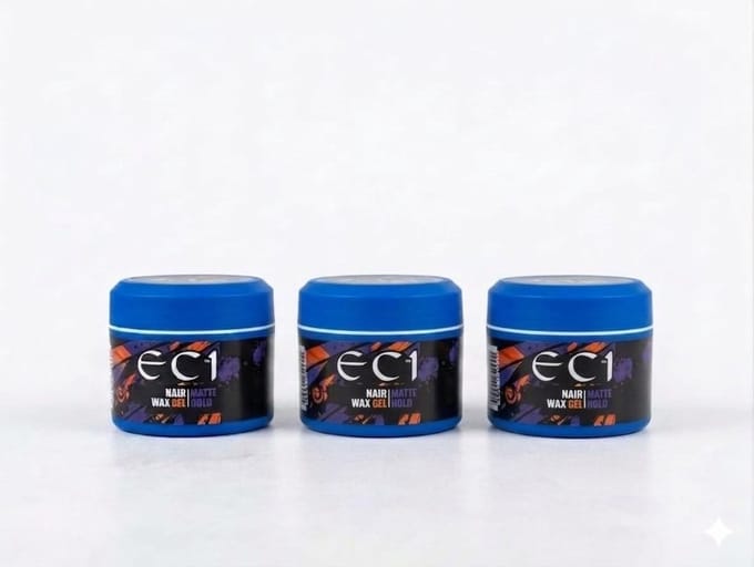 EC1 Matte Haarwax (3x 150ml) - Sterkste Stevigheid voor de Hele Dag - Natuurlijke Matte Afwerking - Kapperskwaliteit Styling
