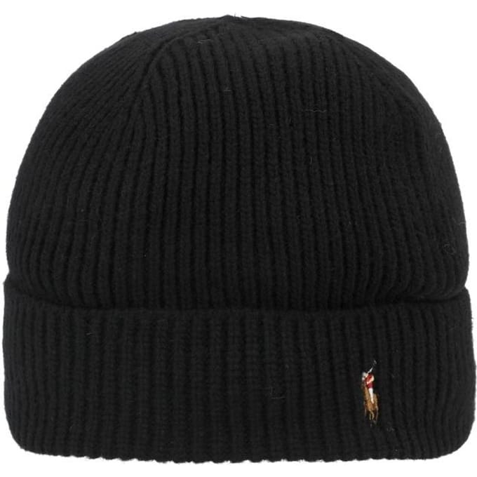 Polo Ralph Lauren Pony Brei Muts Pc1564 002 PC1564-002 black