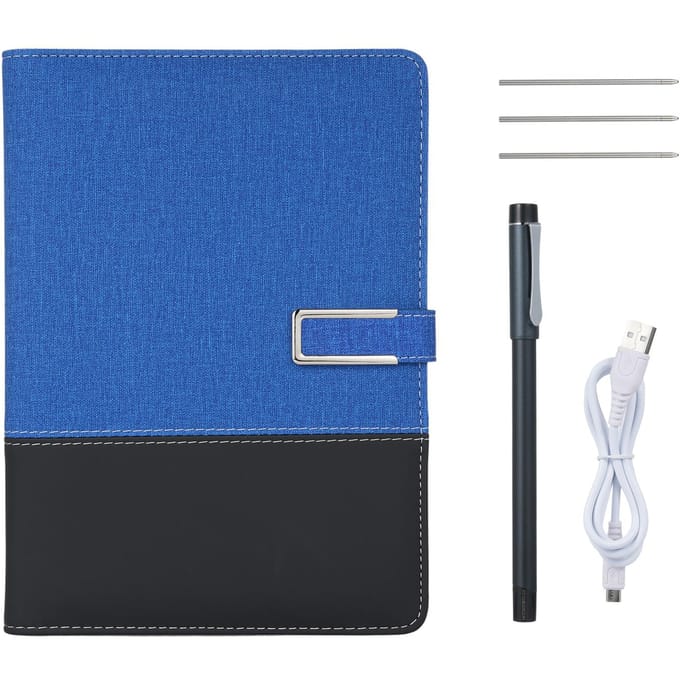 Stylo intelligent + carnet de notes en cuir A5, agenda ligné, synchronisation en temps réel pour la numérisation, utilisation avec l'application bleu
