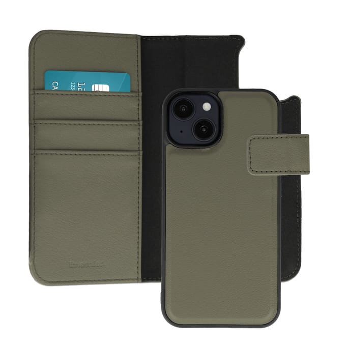 imoshion Hoesje - Geschikt voor Apple iPhone 14 - Uitneembare 2-in-1 Luxe Bookcase - Groen