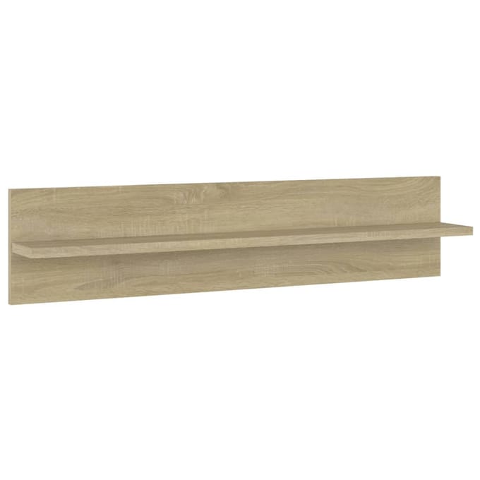 vidaXL - Wandschappen - 2 - st - 80x11,5x18cm - bewerkt - hout - sonoma - eikenkleurig