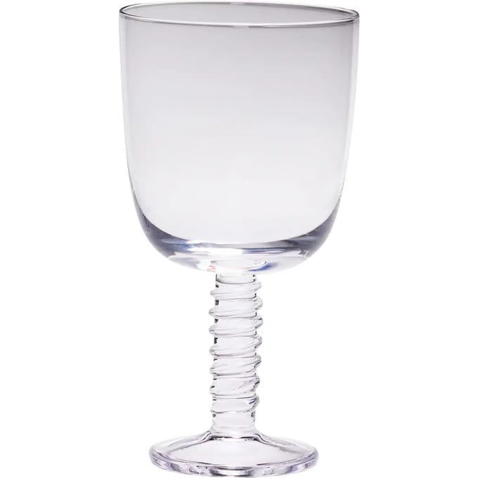 Rood wijnglas Hubsch Interior Clink