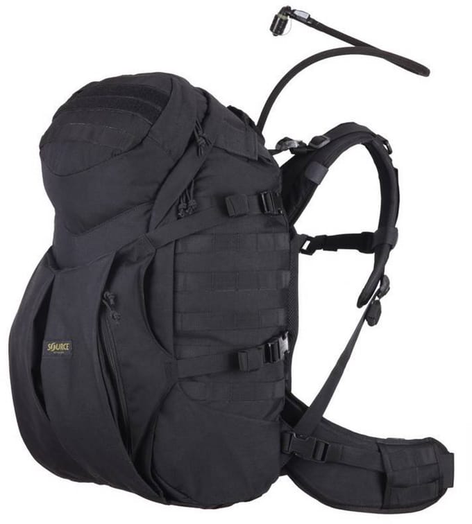 Source Tactical rugzak met waterzak Double D 45L - Zwart