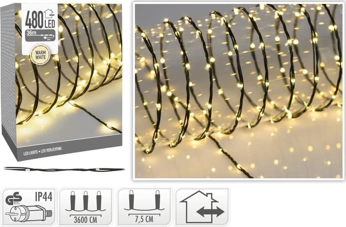 Classic - kerstverlichting - 360 LED - Warm wit - Binnen - Buiten