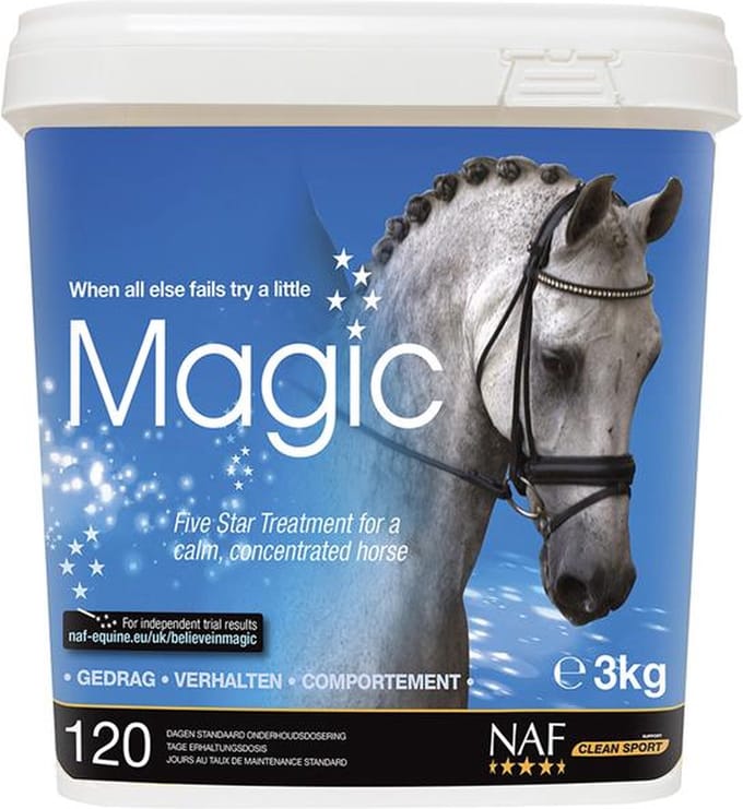 NAF Magic Poeder 3 kg - magnesium gedrag spanning paard angst
