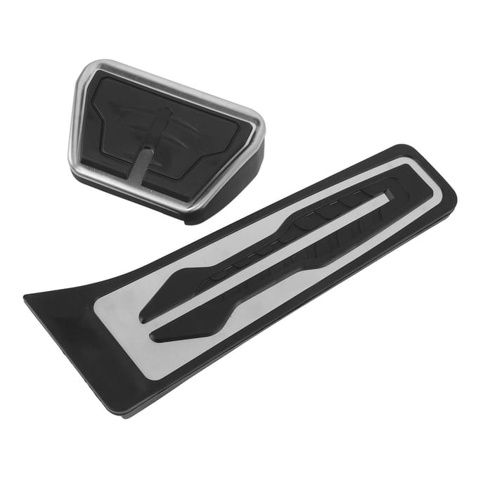 2 Stuks Rem- en Gaspedaal Cover Rubber Antislip Gebogen Ontwerp Voetpedaal Pad Set voor 1 2 3 4 5 white
