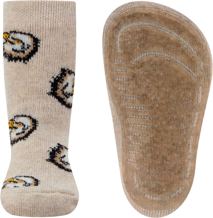 Ewers Antislipsok - Zandkleur/Beige - Zeearenden - Elastisch - Siliconenzool-25/26