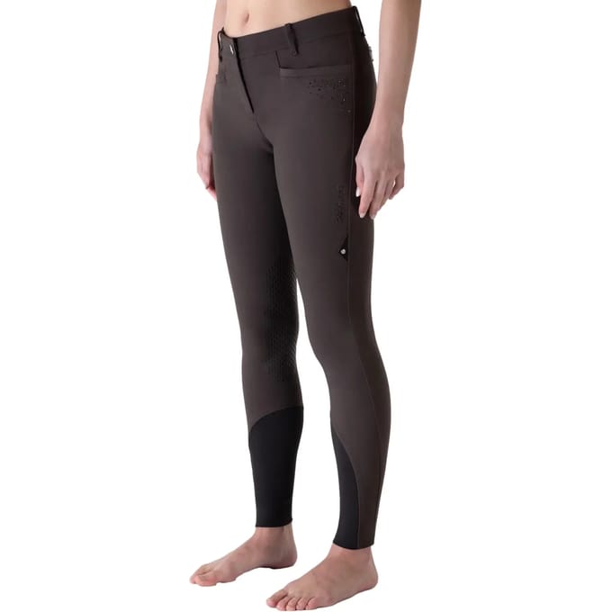 Rijbroek mid grip dames Equiline Eqash Strass