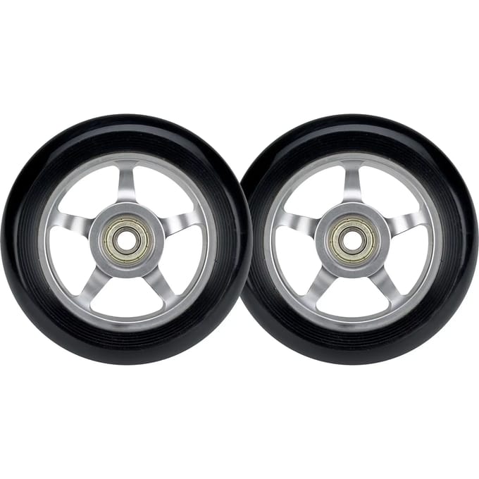 Black Dragon Stuntstep Wielen Set - Spoked Alu - Zilver