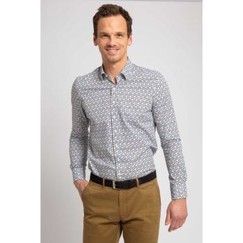 Suitable Overhemd Print Multicolour - Maat 38 - Heren - Casual Shirt
