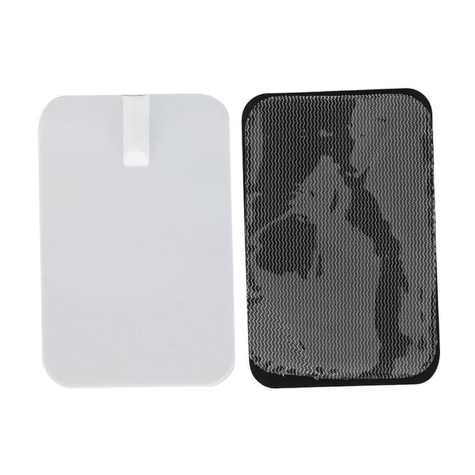 10 stuks Siliconen Lichaamsmassager Vervangende Elektrode Pad Digitale Therapie Machine Elektrode Pleister 6 x 9cm black
