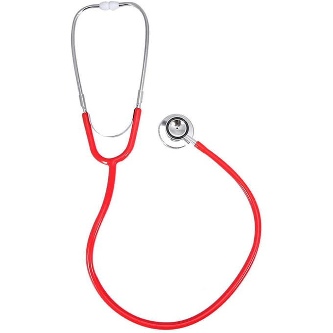 Stéthoscope multifonctionnel à Double tête, outil médical de soins de santé Red red