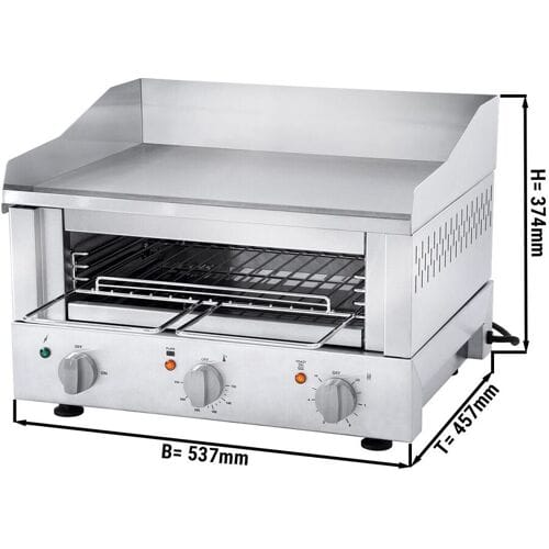 ROBAND Grillrooster 500 - 3,3 kW - Grill & Salamander Zilver