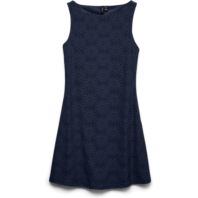 Vero Moda Liv SL Boat Neck Short Jurk Dames