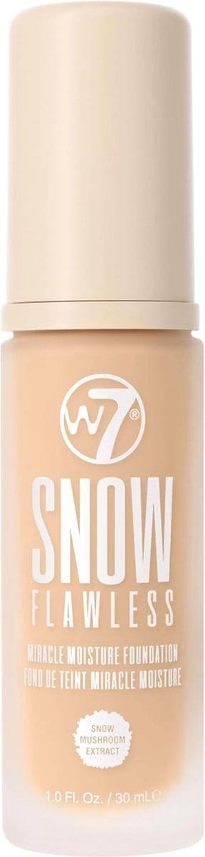 W7 Snow Flawless Miracle Moisture Foundation - Fresg Beige