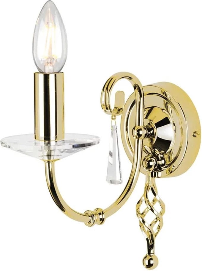 Elstead Lighting LED Wandlamp Aegean | 1X E14 Max 60W | Polished Brass