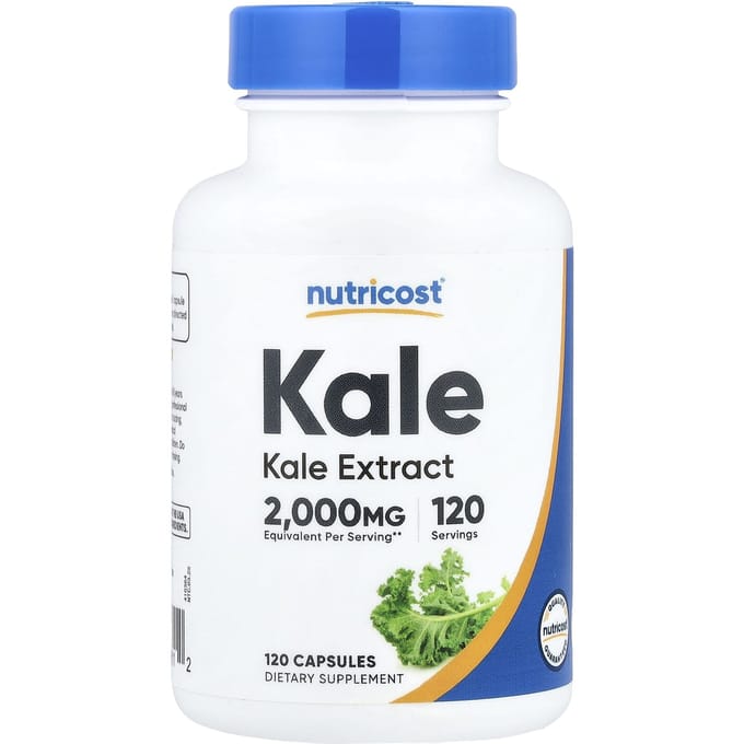 Nutricost, Chou Kale, 2 000 mg, 120 Gélules