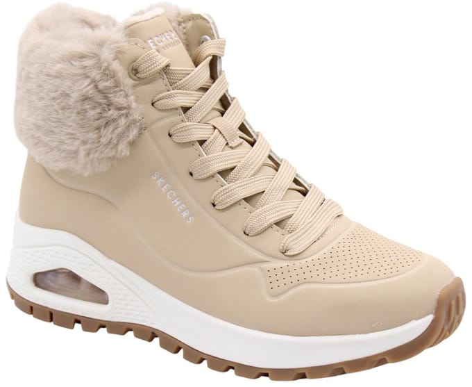 Skechers Uno Rugged Dames Sneakers 167274-sand - Kleur Wit