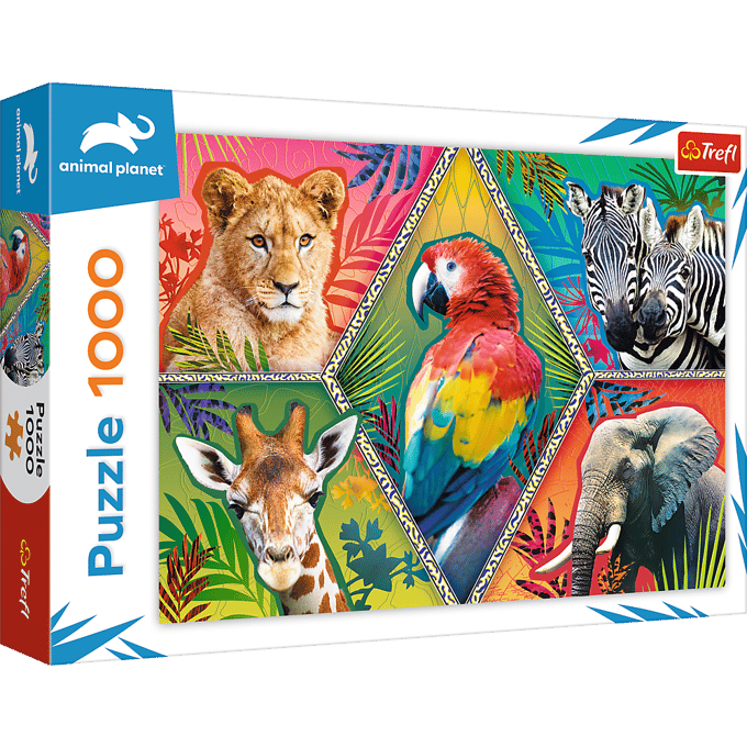 Trefl Puzzle - ANIMAL PLANET - Exotic Animals (1000 pieces) 2D Puzzels