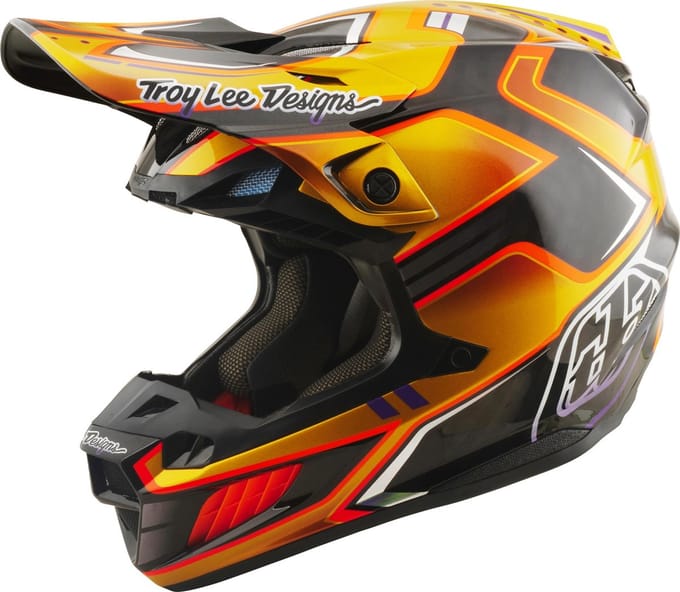 Troy Lee Designs SE5 Carbon MIPS Crest Motocrosshelm -