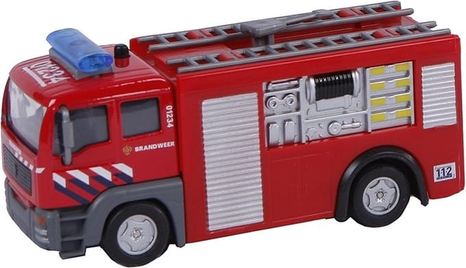 2-Play Traffic 2-Play Die-cast Pull Back Brandweer NL Light and Sound