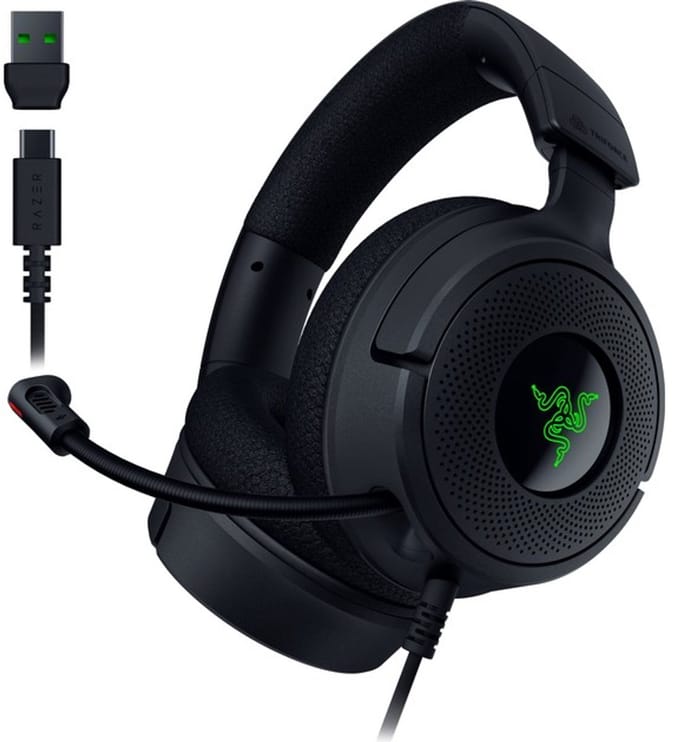 Razer Kraken V4 X - Gaming Headset - Razer Chroma RGB - 7.1 Surround - PC, Console & Mobiel - Zwart