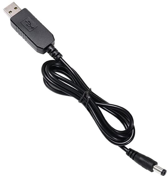 Allecto - Dc naar Usb kabel - 12V voeding - Hoogwaardige koperdraad