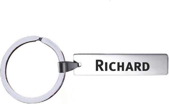 Sleutelhanger Met Naam - Richard - RVS