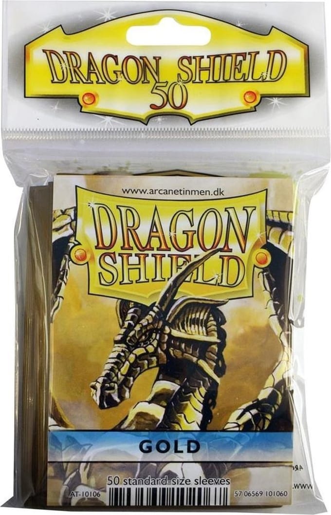 Asmodee SLEEVES Dragon Shield Fifty - Gold (50ct) - EN