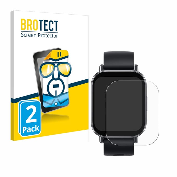 BROTECT - Screenprotector voor Xiaomi Redmi Watch 5 Active - Folie Beschermfolie transparant 2 Stuks