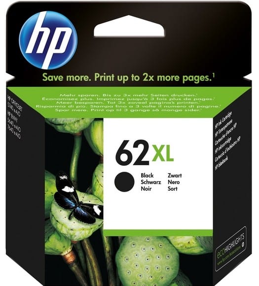 HP Inktcartridge 62XL (C2P05AE) Zwart Hoge capaciteit