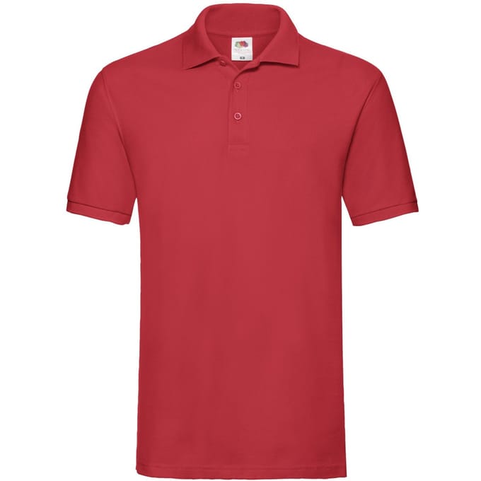 Fruit of the Loom Heren Premium Polo Shirt (Rood)