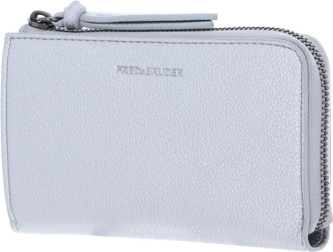 FREDsBRUDER Portemonnee Bestie Midi Half-Zip Wallet Silver Zilverkleurig
