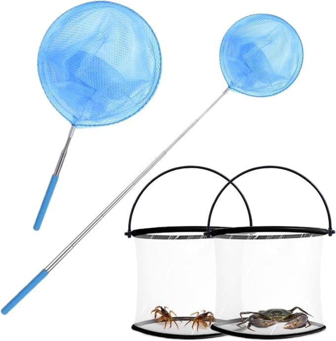 Vlindernet Schepnet - Insecten Vanger - Buiten Ontdekken - Uitschuifbare Steel - Verstelbaar 85cm