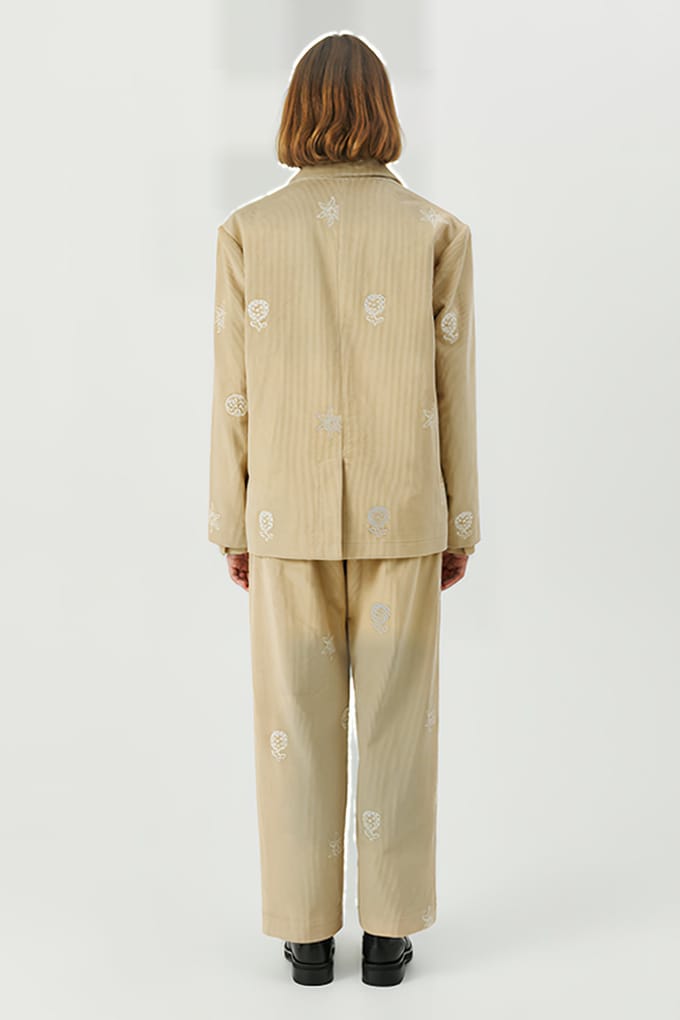 Soulland Gabe Blazer Beige Größe: S/M | Blazer Outlet | Unisex | Braun